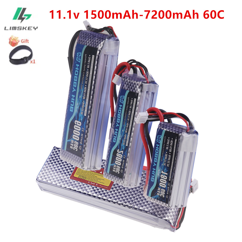 Fpv Drone Quadcopter - Limskey 1500mAh-7200mAh 11.1V Lipo Battery for