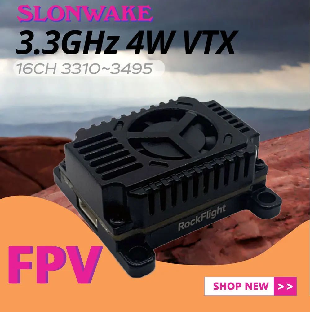 SLONWAKE FPV 3.3G 16CH 4000mW  - огляд і ціна Fpv Drone Transmitter