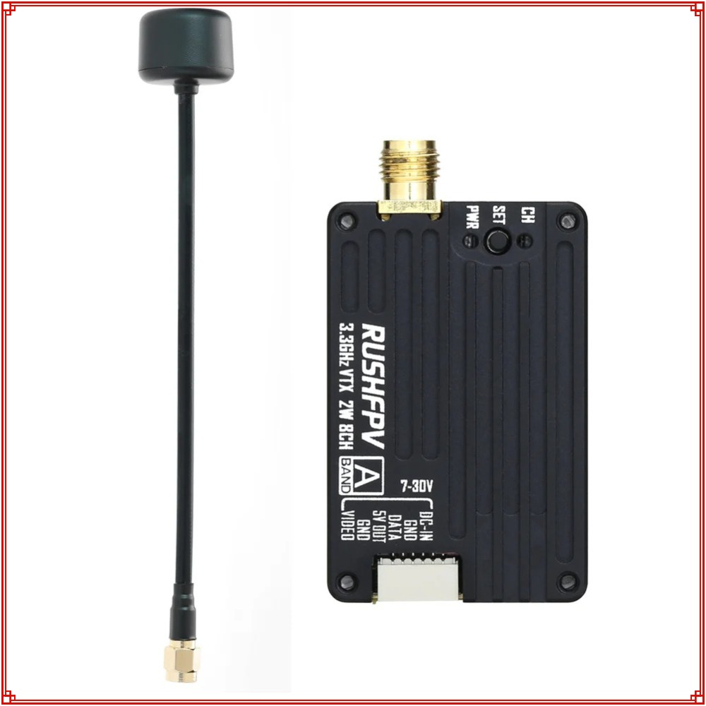 2026 New RUSHFPV 3.3G 2W VTX T - огляд і ціна Fpv Drone Transmitter