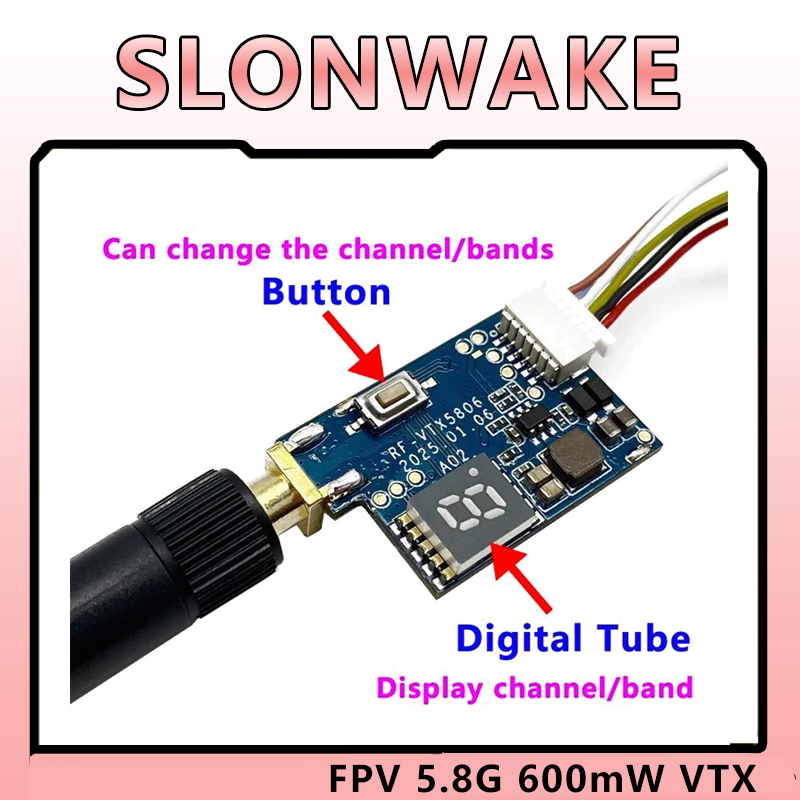 SLONWAKE 5.8G TS5823 PRO Mini  - огляд і ціна Fpv Drone Transmitter