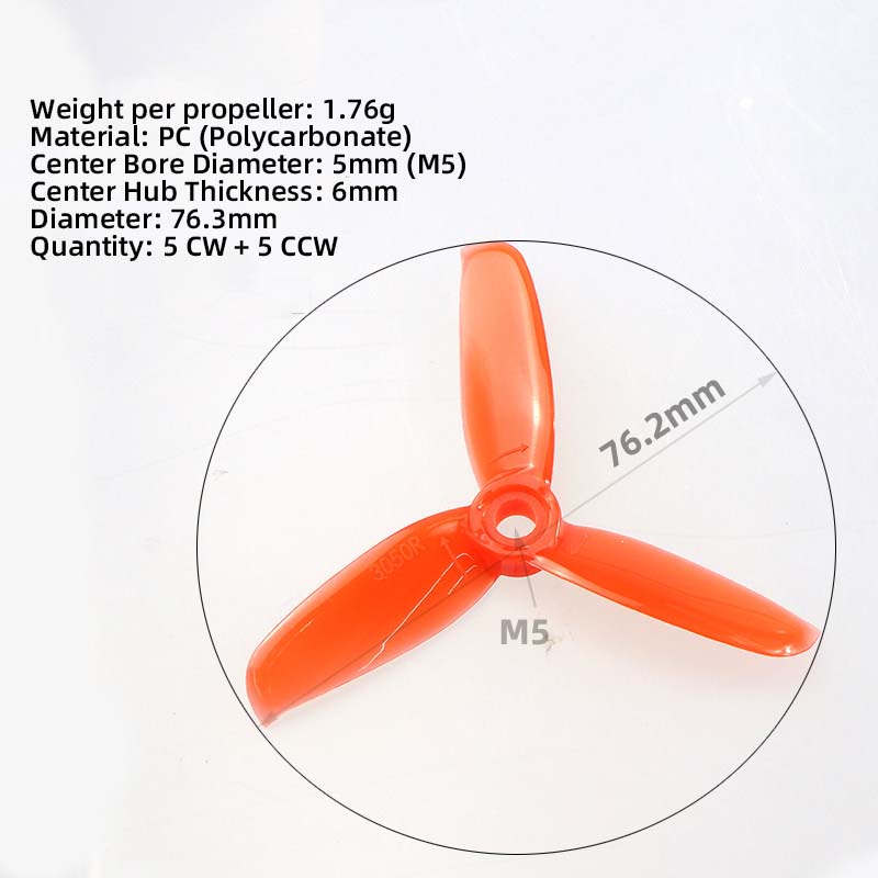 3050 3 Inch Propellers, 5CW 5C - огляд і ціна Fpv Drone Propeller